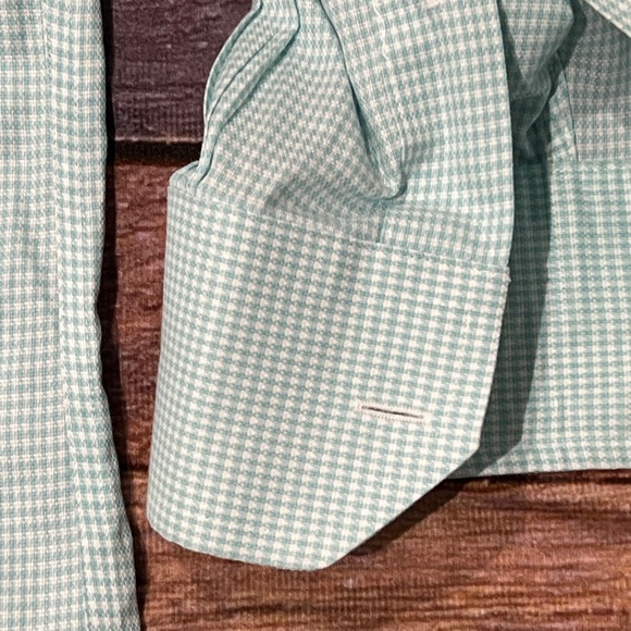 Brooks Brothers Regent Button Down Suit Dress Long Sleeve Green Shirt - Picture 5 of 6